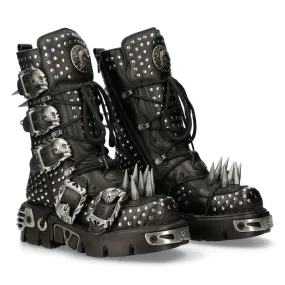 Tokyo Mode 1535-S1 Punk High Boots With Metal Spikes