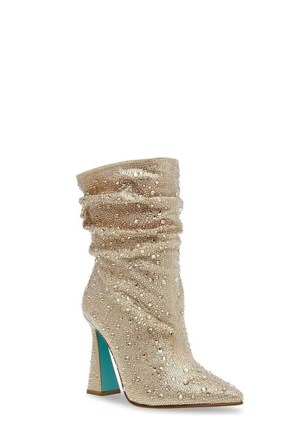 Milan Shine Metallic Accent Mac Ankle Boot In Light Gold
