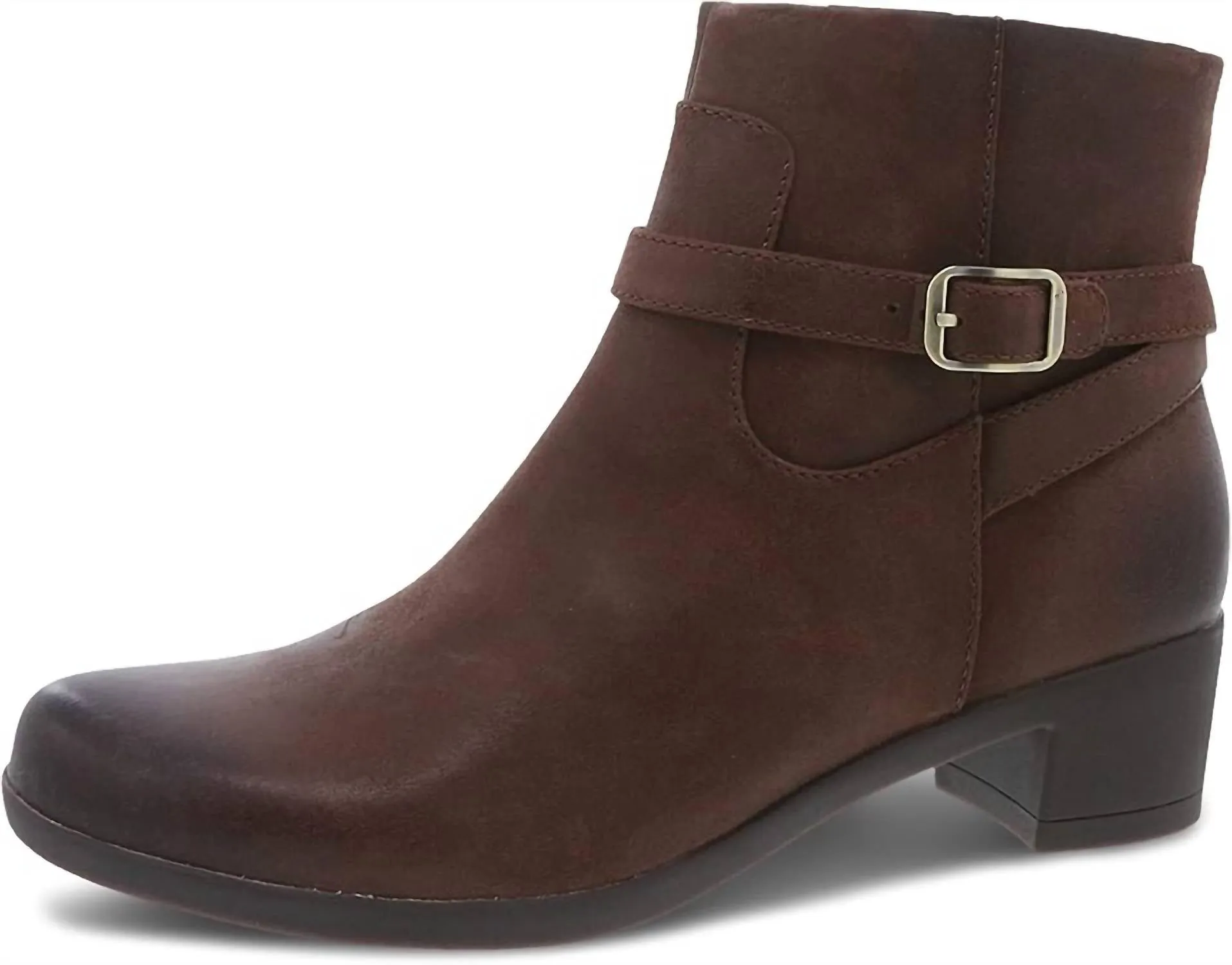 Low Heel Snow Ready Women's Cagney Burnished Bootie In Brown