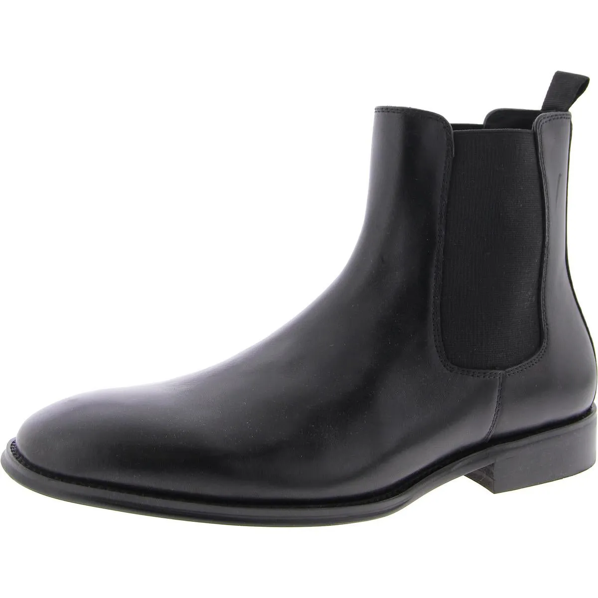 PU Adamo Mens Pull On Round Toe Chelsea Boots