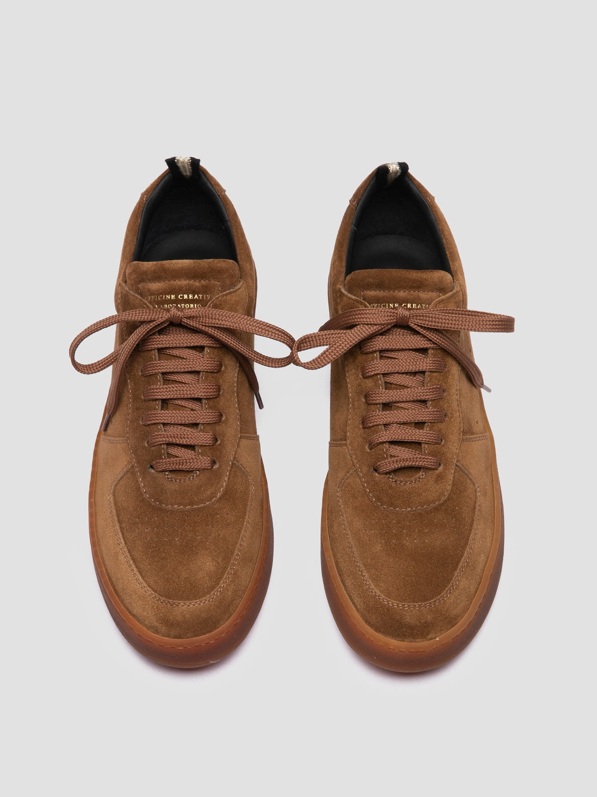 ASSET 001 - Brown Suede Low Top Sneakers Effortless Walk