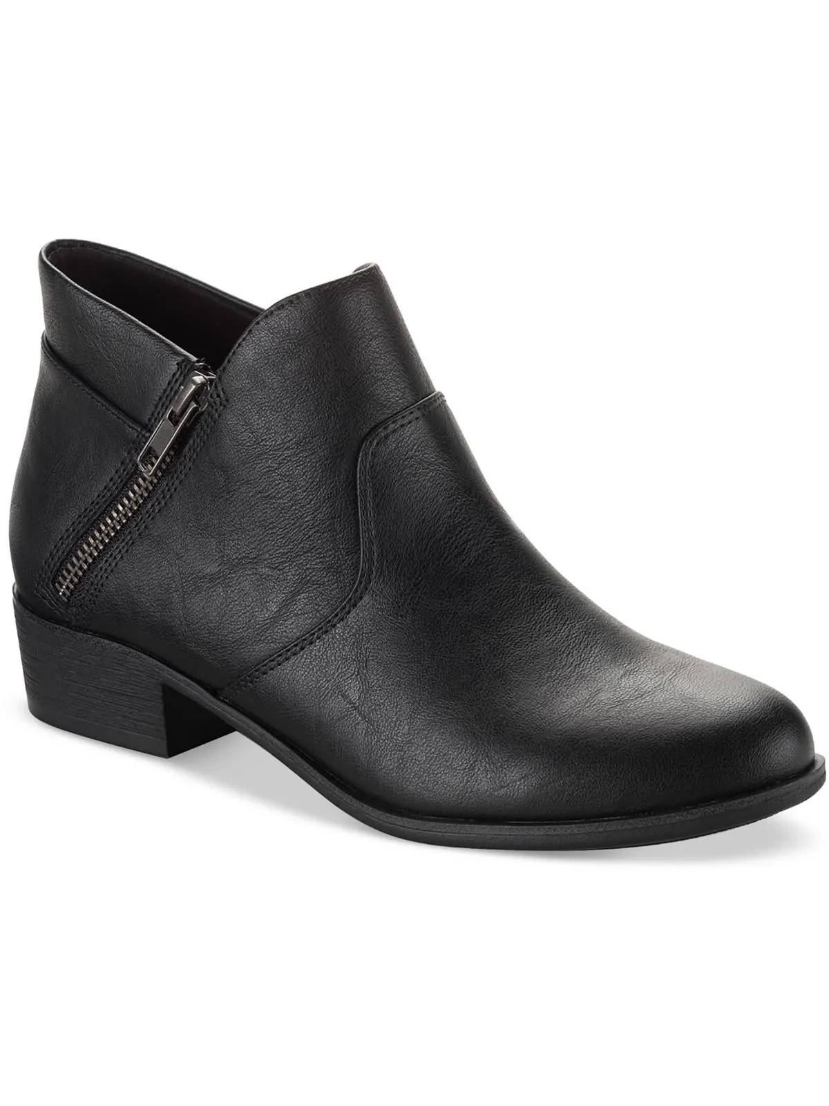 Protective Finish Functional Minimalist Adelinee Womens Zipper Ankle Boots