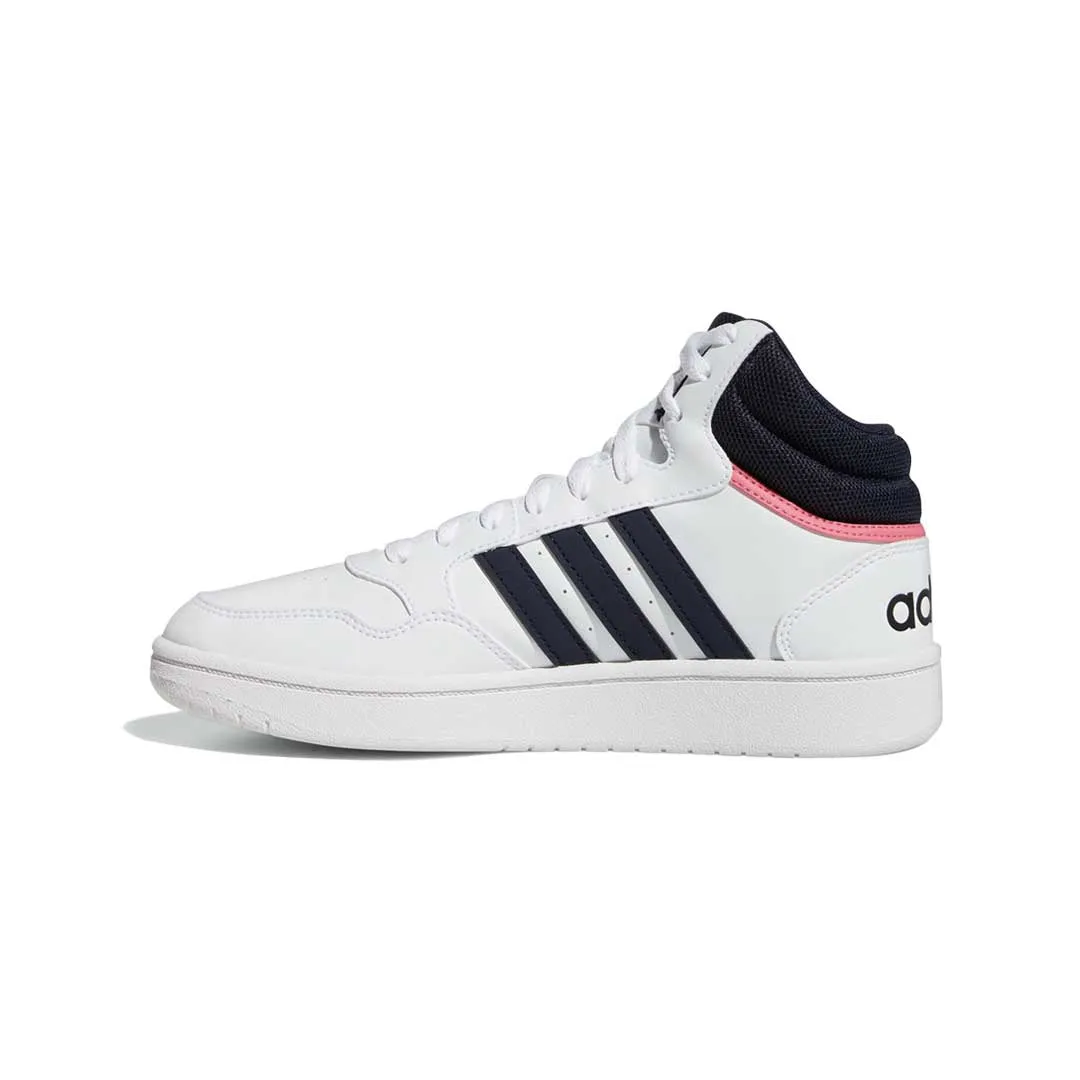 adidas - Women's Hoops 3.0 Mid Shoes (GW5455) Zip   Up HeelSupport