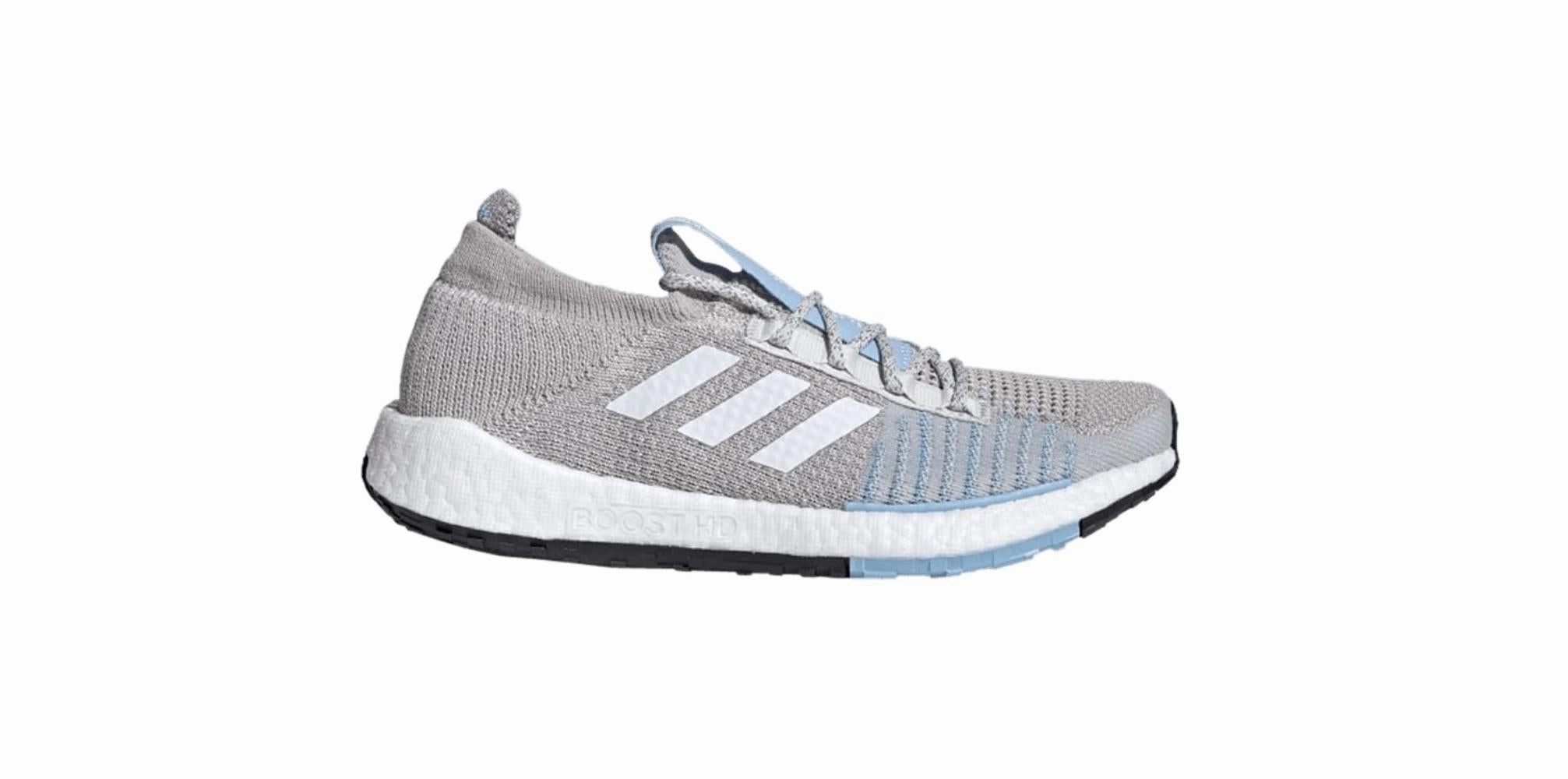 adidas Womens Pulseboost HD Running Shoes - Grey One/Cloud White/Glow Blue vacation - running shoes