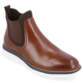 Vance Co. Hartwell Chelsea Boots Men's  Brown Leather Pull On Ankle ZPO3766 Road Trip