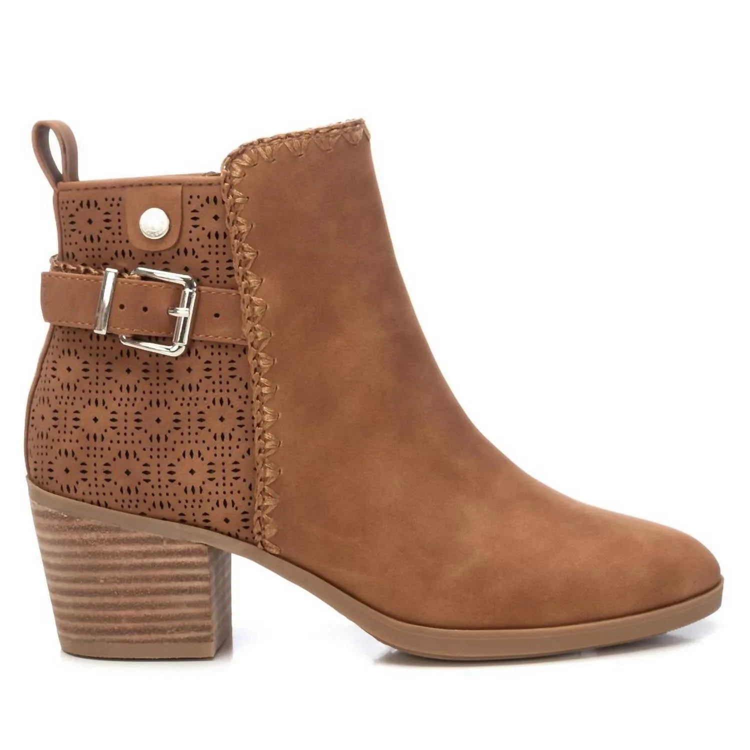 Slip Resistant Urban Commute Women's Ankle Booties In Camel