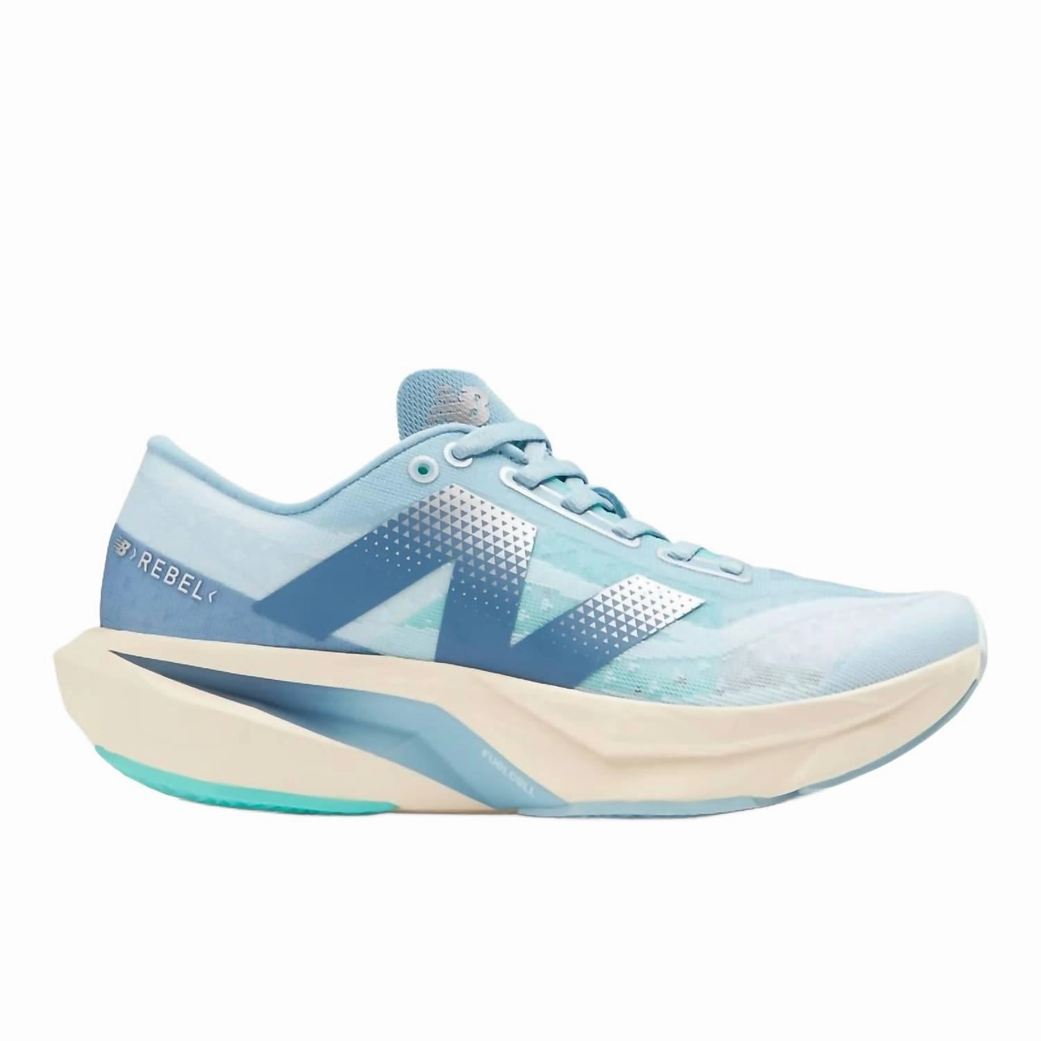 Eva Midsole Women's Fuelcell Rebel V4 Running Shoes In Blue/blue