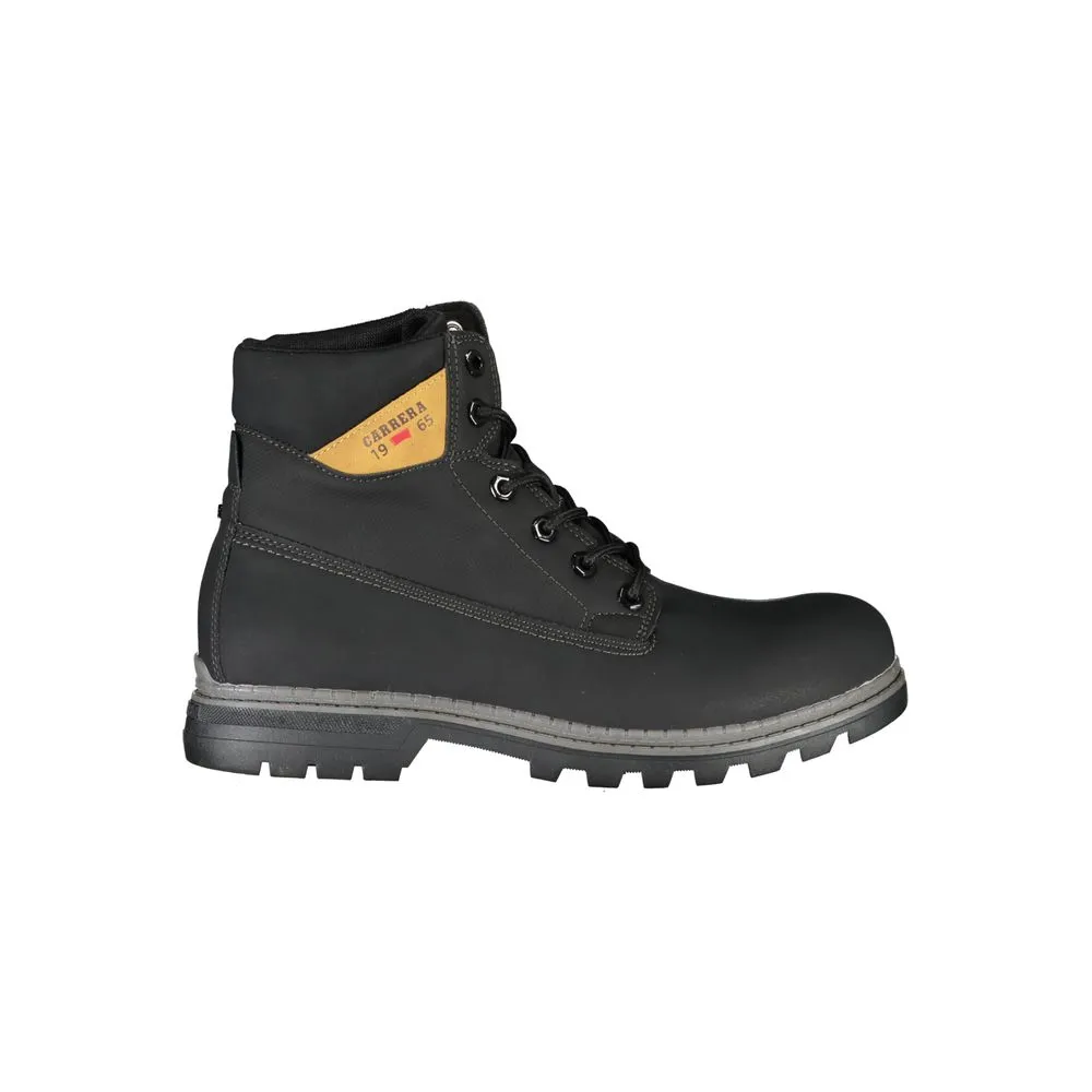 Closed Toe Design Carrera Sleek Lace-Up Boots with Contrast Men's Details