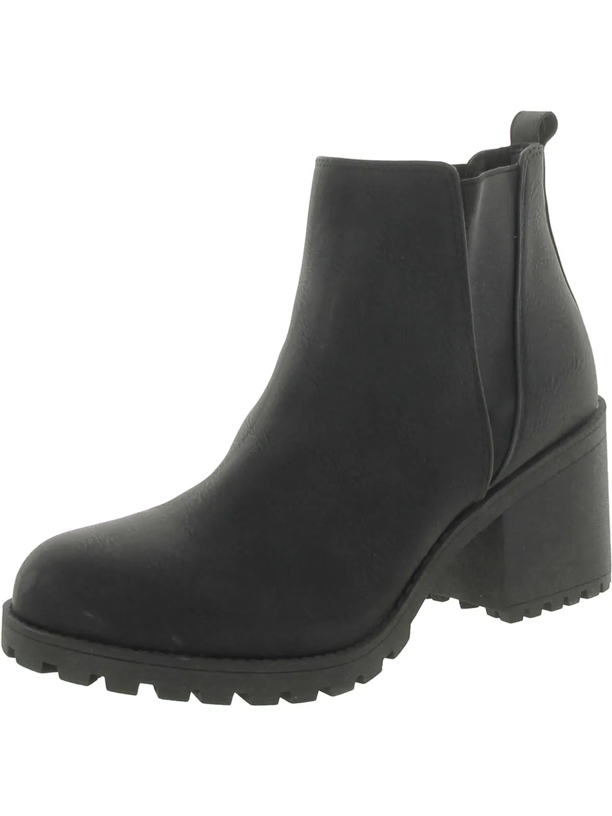 Lita Womens Faux Leather Ankle Chelsea Boots Ankle Coverage