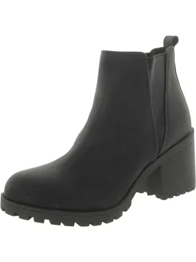 Lita Womens Faux Leather Ankle Chelsea Boots Ankle Coverage