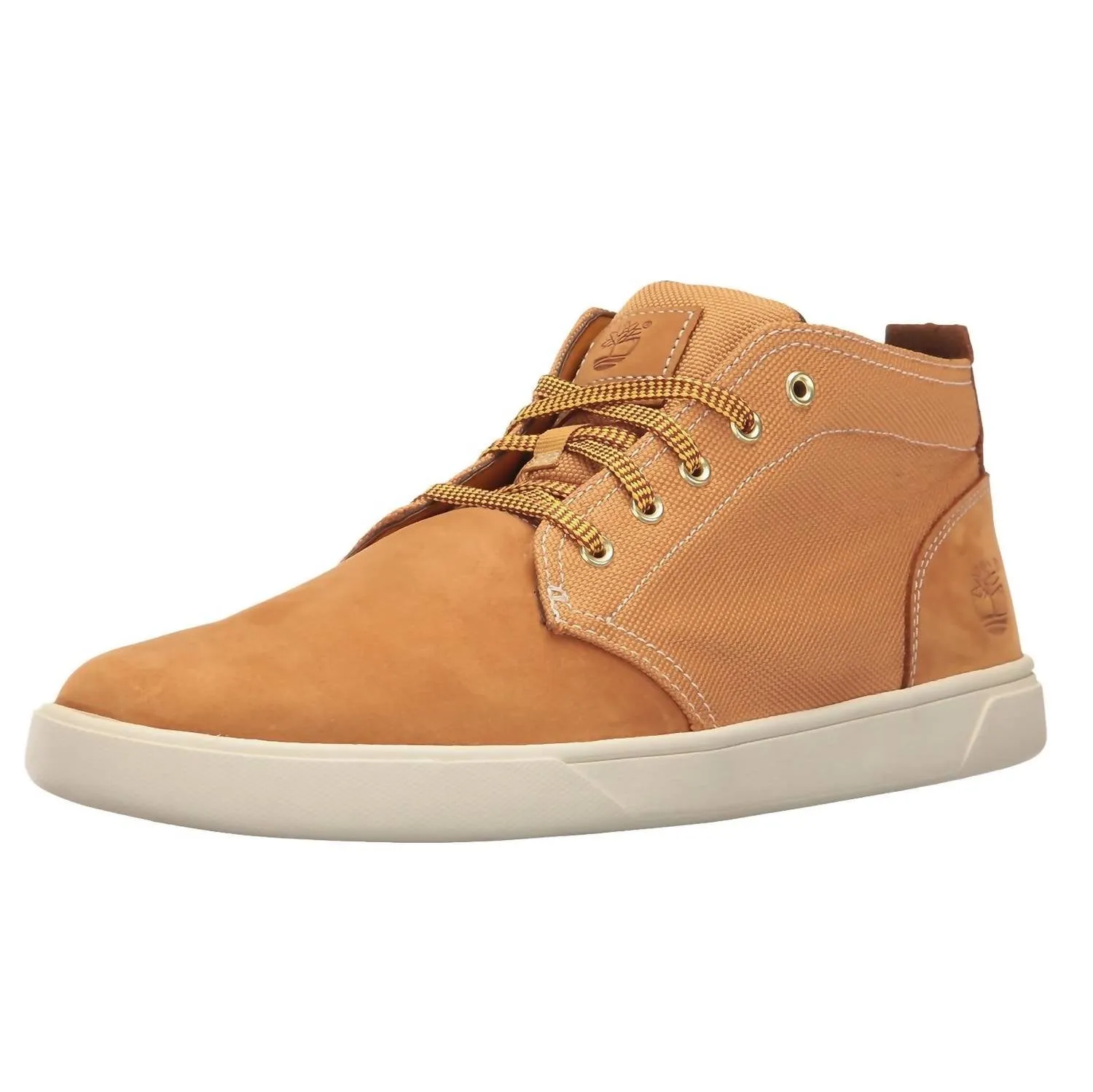 Work Men's Groveton Chukka Suede Canvas Casual Shoes In Wheat