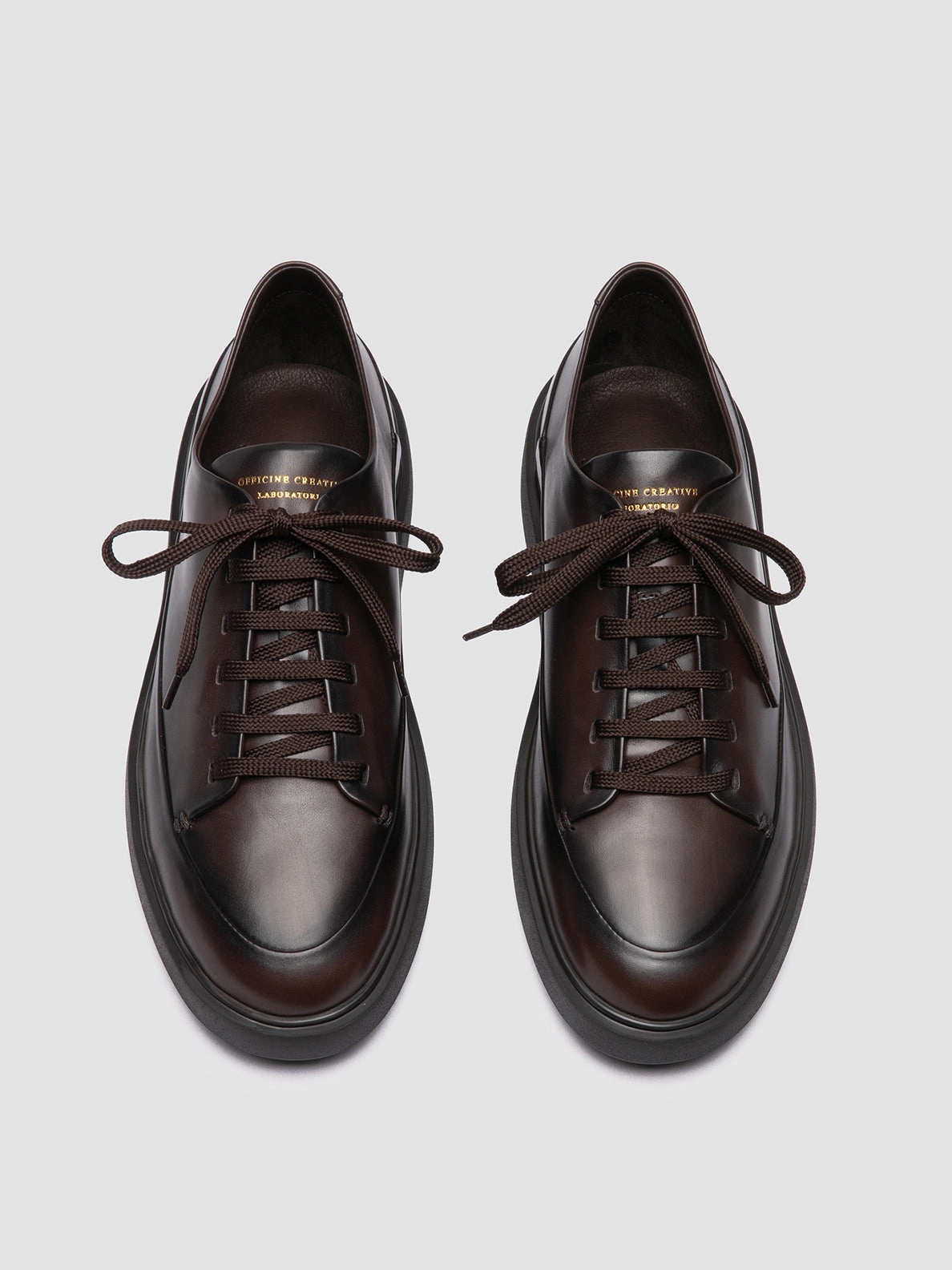 RELEASE 001 - Dark Brown Leather Sneakers Slip Resistant Design Zero Break In Period