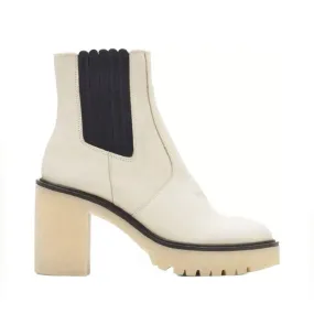 Travel Light Women James Chelsea Ankle Boots In Bone Leather