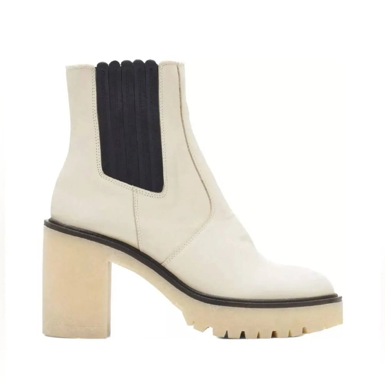 Travel Light Women James Chelsea Ankle Boots In Bone Leather