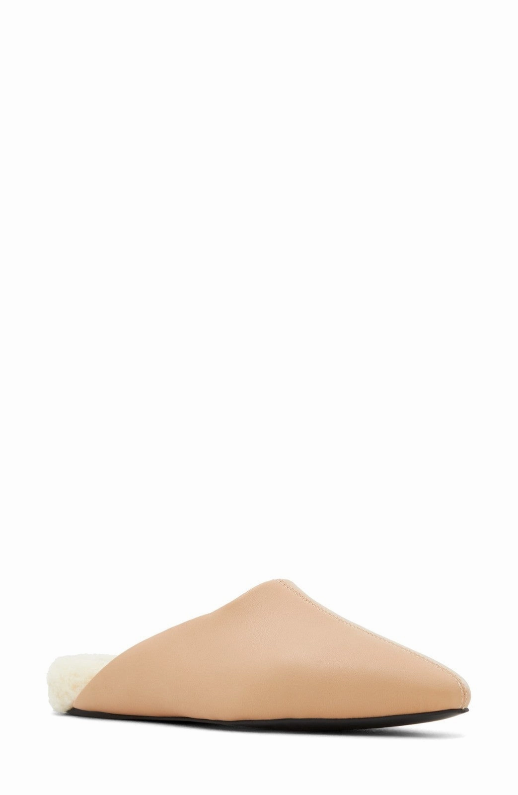 Who What Wear Ella Womens  Mule Tan Faux Fur Casual Slip On Shoes JOBB1975 beach - runner Internal Support Sling