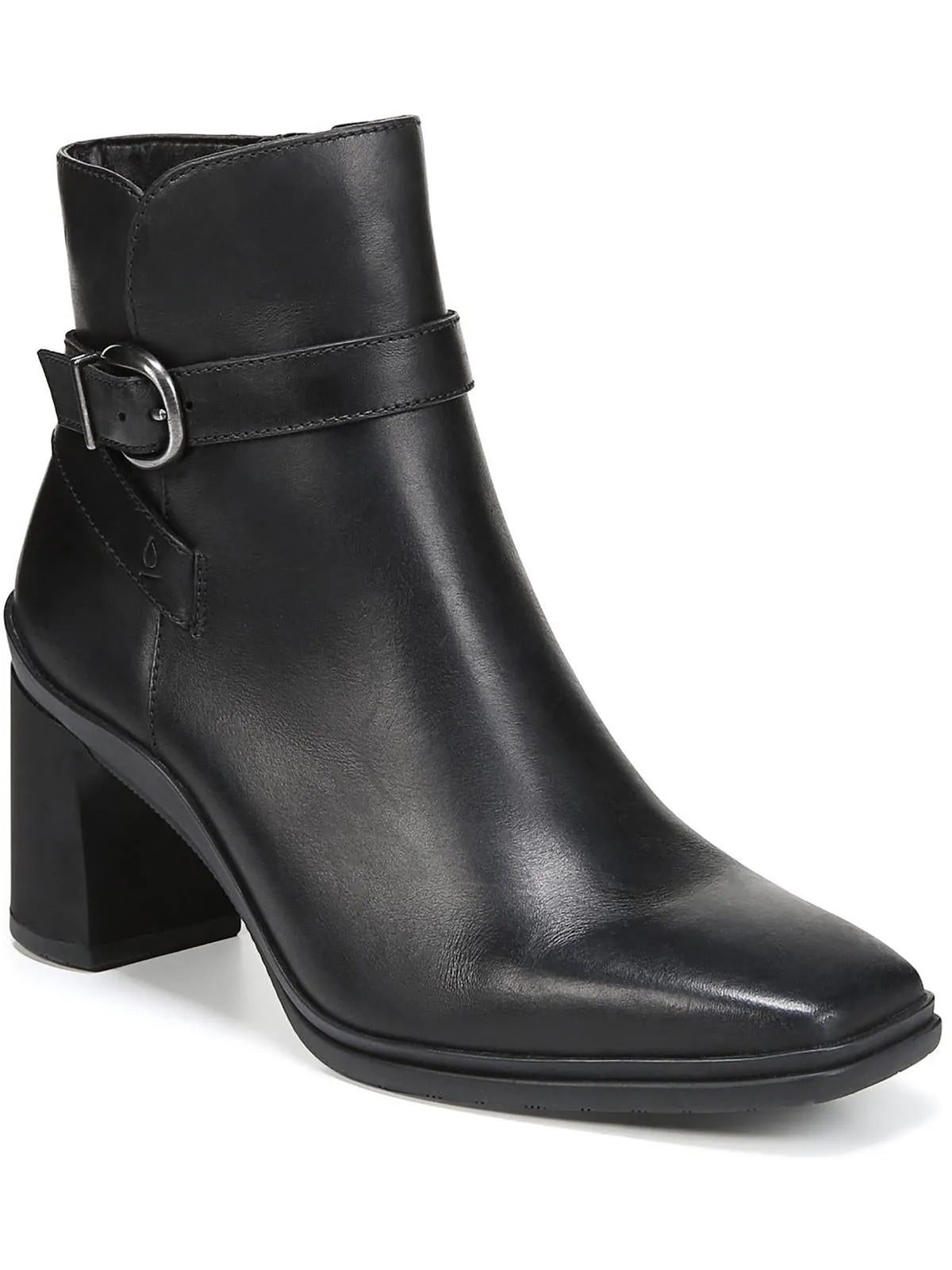 Roll Up Aimee Womens Leather Water Repellent Ankle Boots