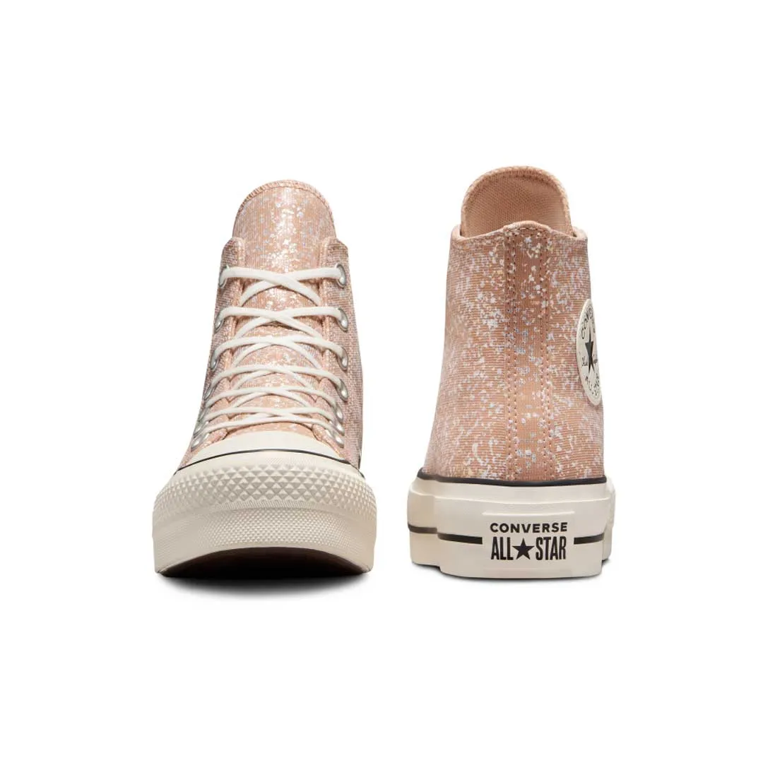 Flex Grip Converse - Women's Chuck Taylor All Star Lift Platform Glitter High Top Shoes (A09422C)