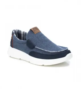 Instant Style Men's Canvas Loafers In Navy
