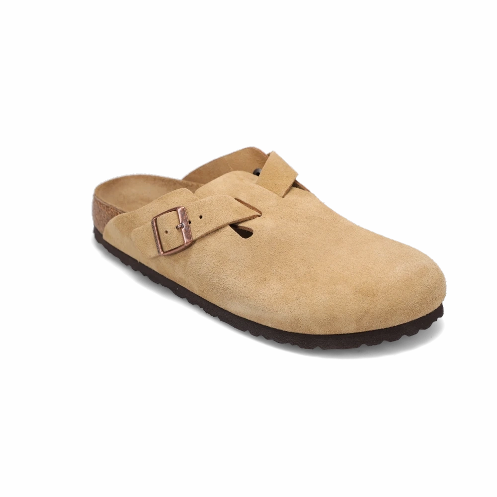 Outdoor Casual Women's Boston Narrow Latte Cream Suede