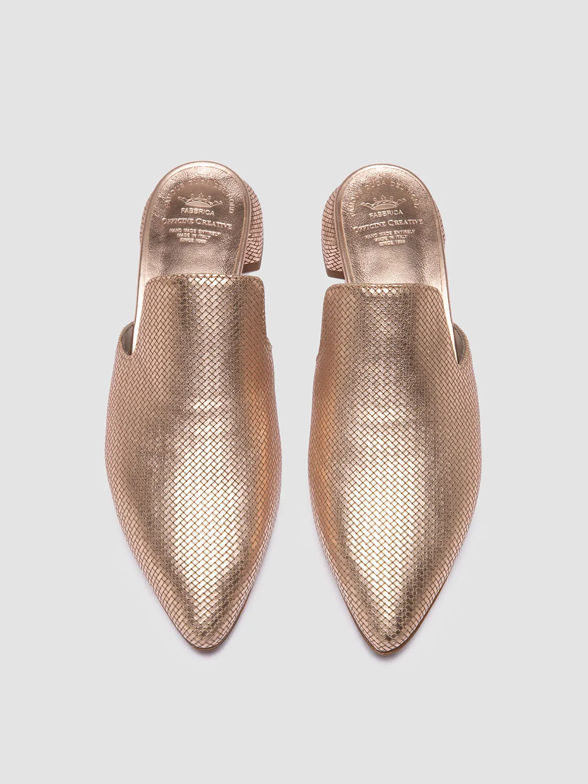 SAGE 106 - Pink Leather Mule Elastic Band