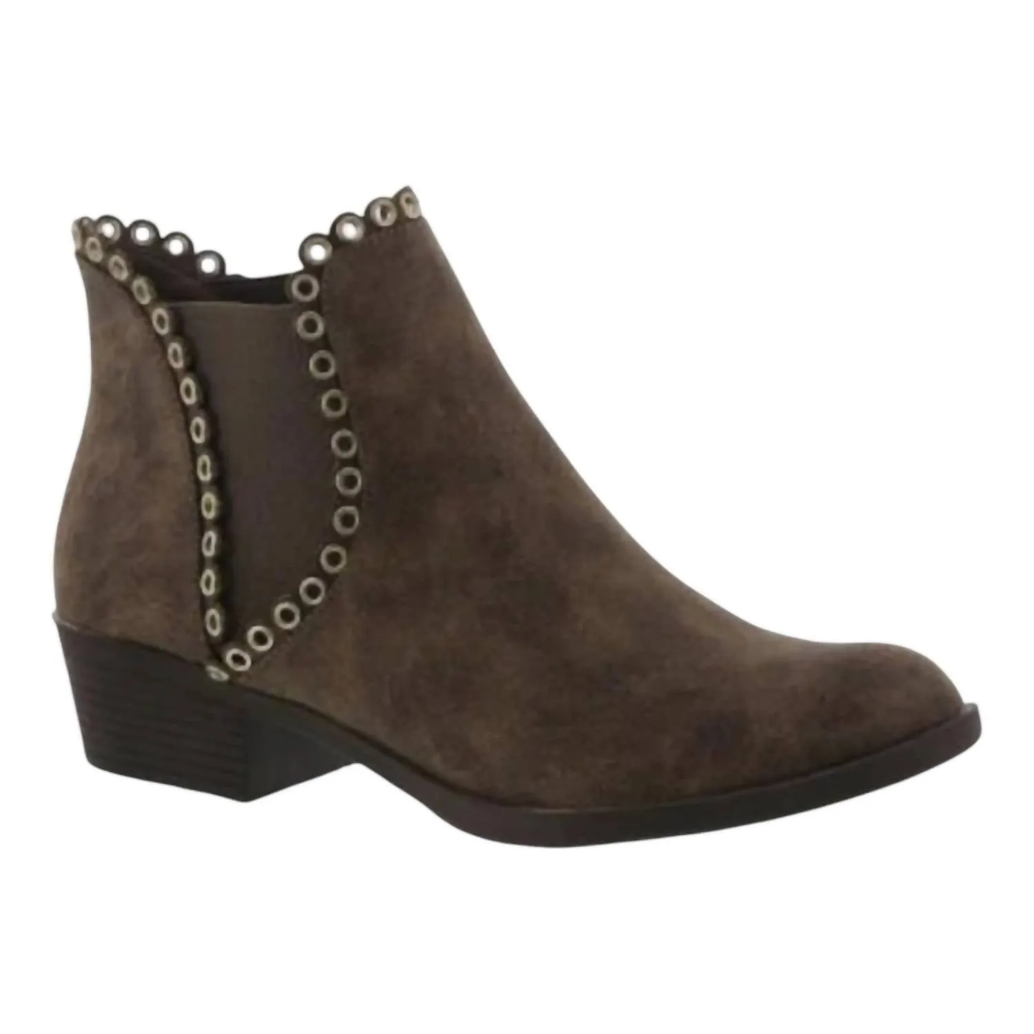 Women's Murphy Bootie In Brown Northern Resident Cushion Collar