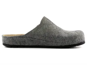 Men's Felt Slip On In Grey Slip Comfort