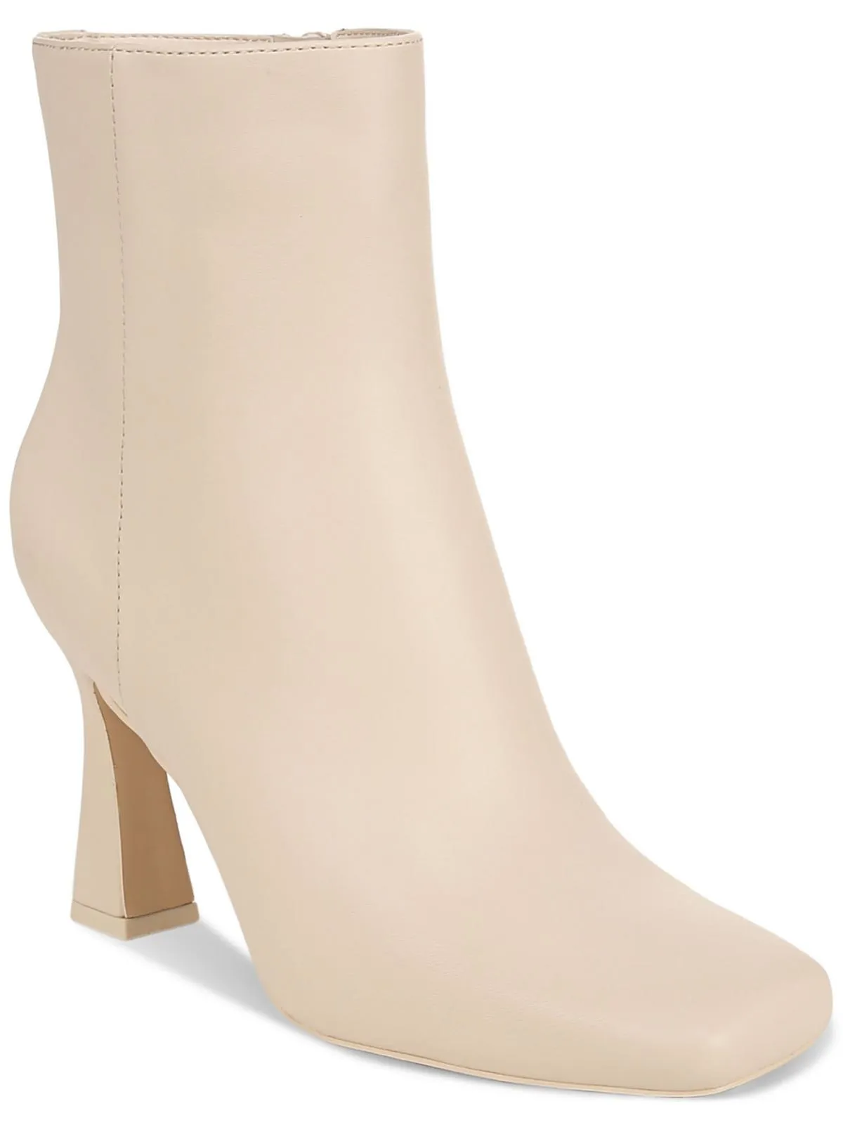 Emma Womens Faux Leather Square Toe Ankle Boots Everyday Comfort