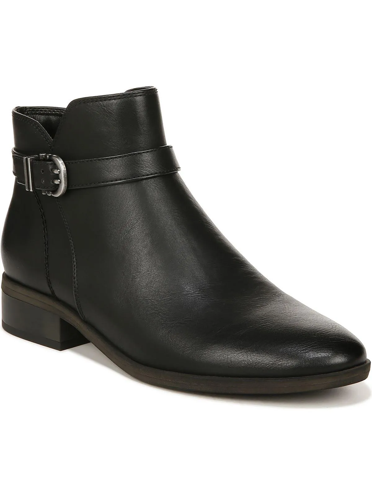 Rosaline Womens Faux Leather Ankle Booties No Laces Flexible Shaft Design