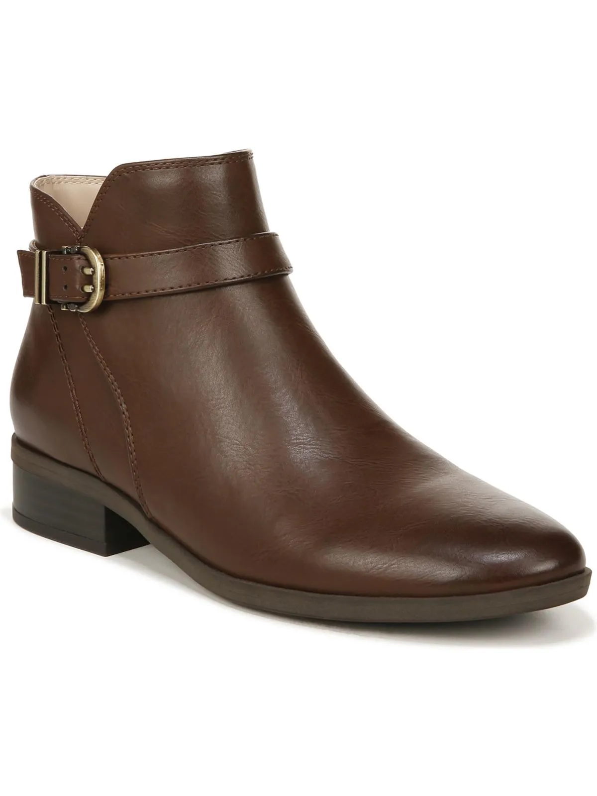 Winter Walk Social Butterfly Rosaline Womens Faux Leather Ankle Booties