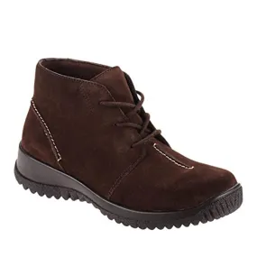 Middle-Aged Man Hydrophobic Upper Women's Krista Suede Ankle Boot In Brown