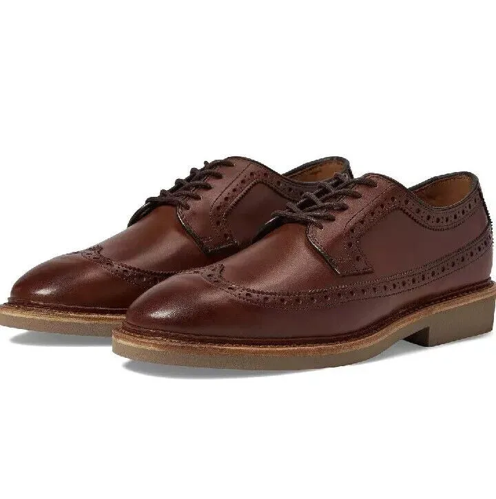 Refined Comfort Gala Sharp Allen Edmonds William Wingtip Derby Men's 7.5 Dark Chili Leather Shoes FZP083