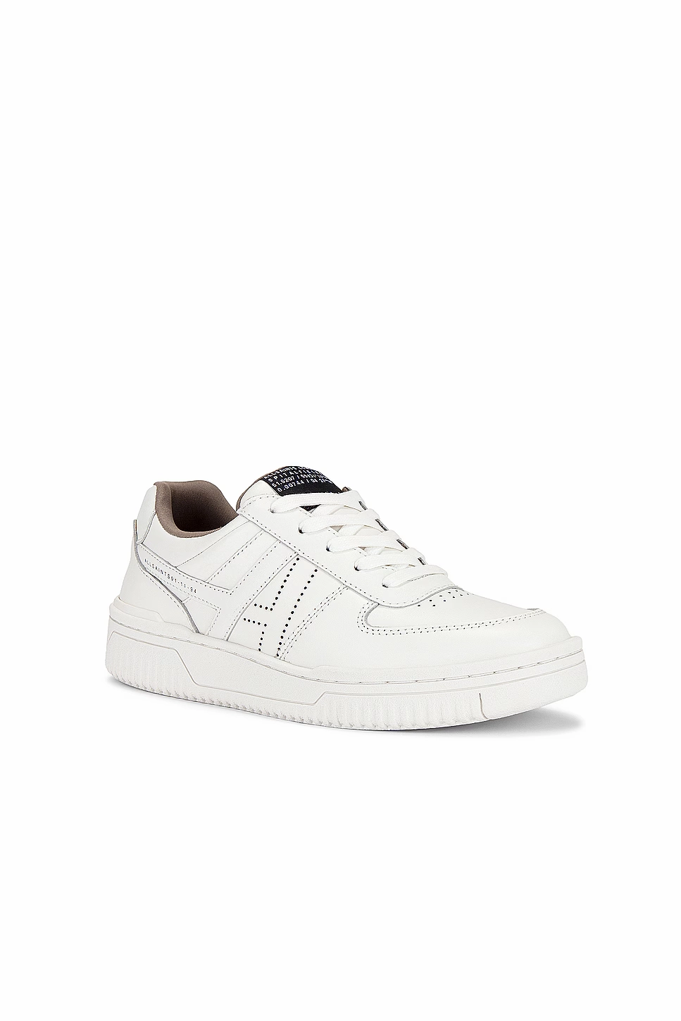 Allsaints Vix WF706Y Sneakers Women's US 9 White Leather Lace Up Shoes ZPO1096 Dynamic Response Tech