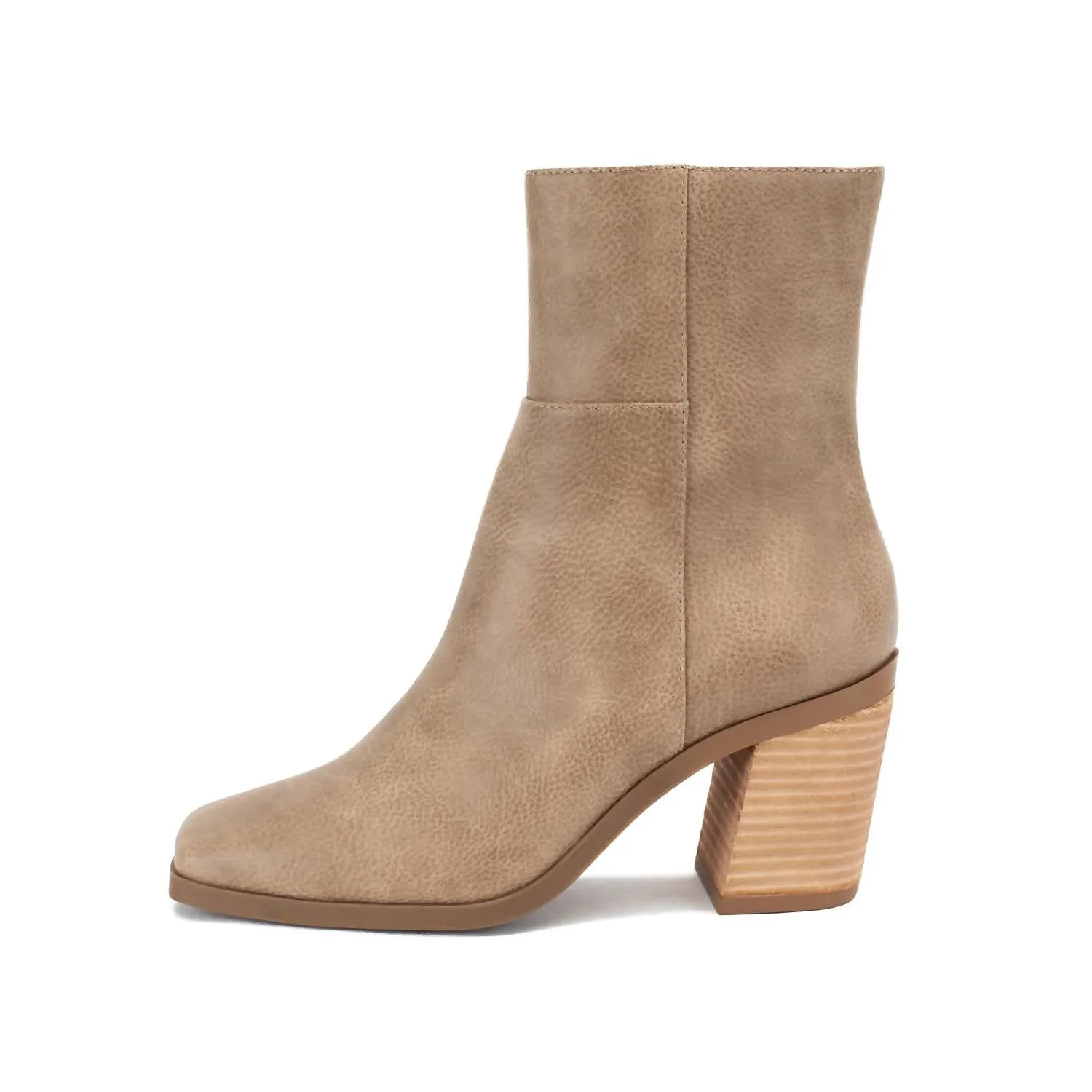 Women's Maora Heeled Boots In Taupe Responsive Midsole Stylish Footwear