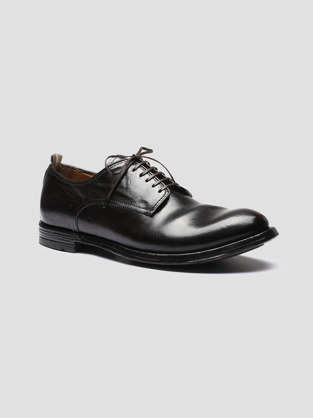 fashionable footwear ANATOMIA 012 - Dark Brown Leather Derby Shoes