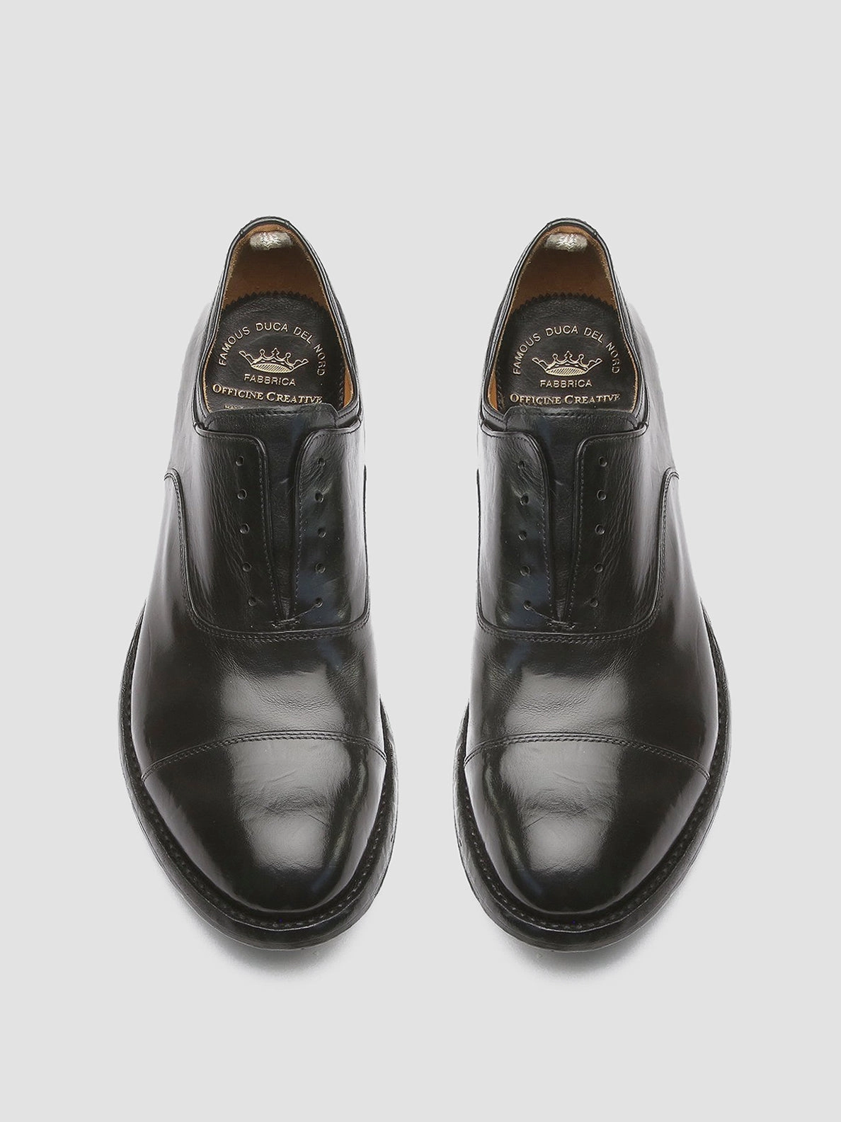 ANATOMIA 015 - Black Leather Oxford Shoes Goodyear Welted Reliable Comfort