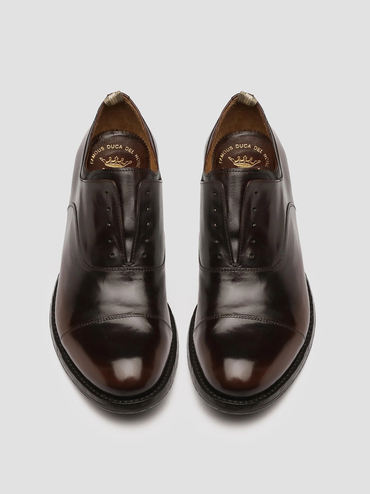 ANATOMIA 015 - Brown Leather Oxford Shoes Shift Long Style Basic