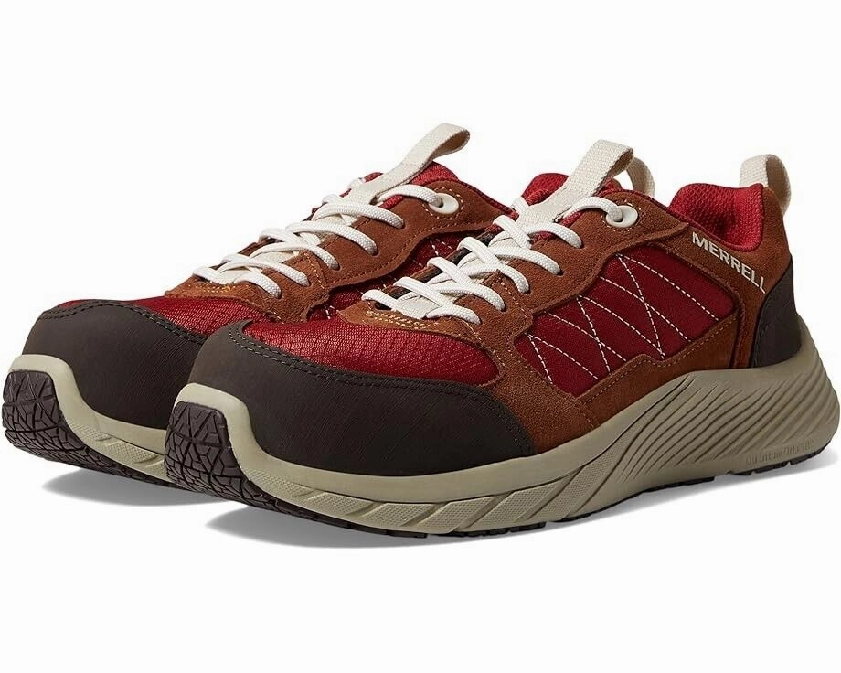 wide - fit - for - wide - feet shoes Merrell Work Alpine Sneakers CF Women's 11 Tortoise Suede Low Top Shoes KHD793