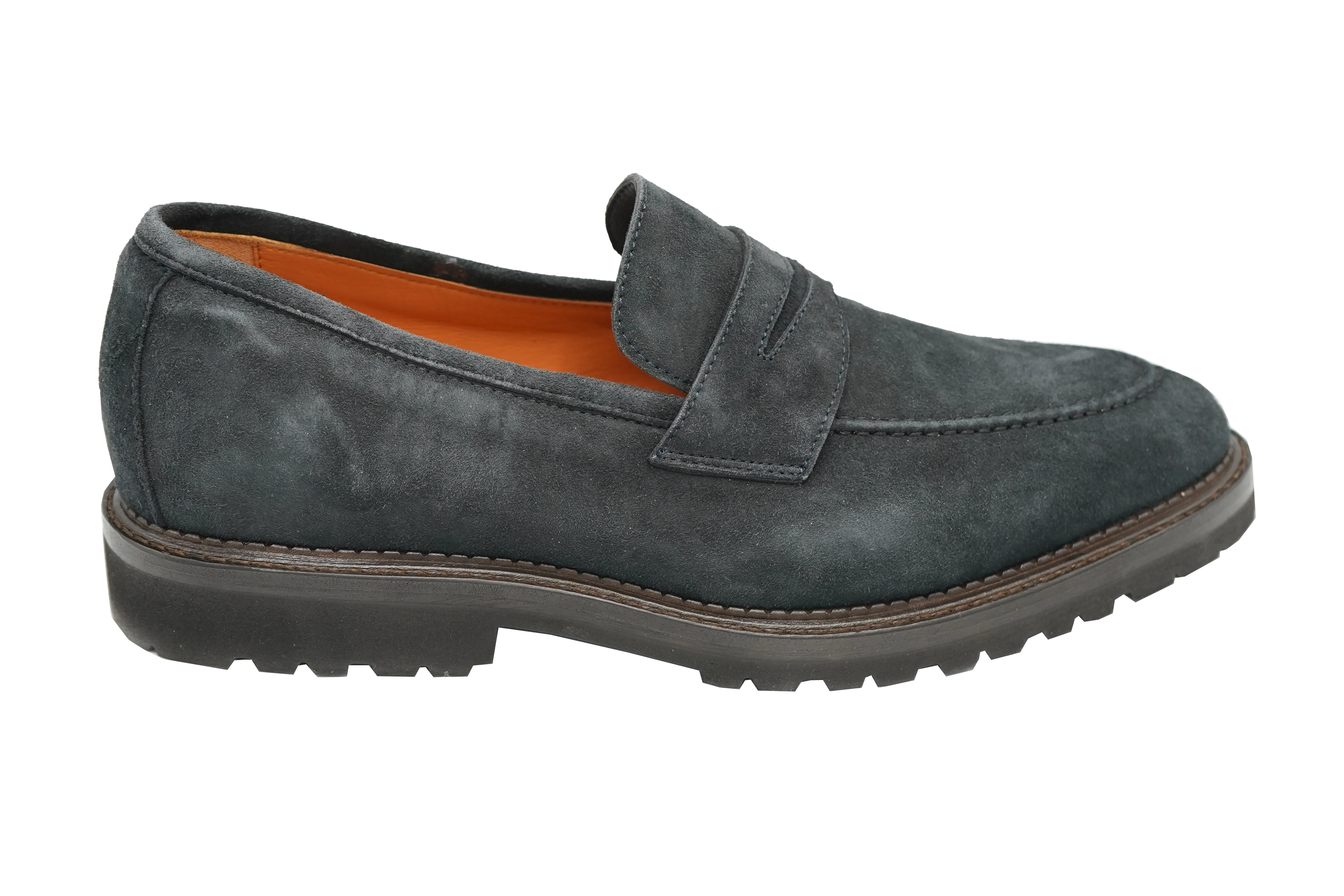 Multi Purpose Molded Footbed Andrea Ventura Norvegese Mocassino Adler Solid Suede Penny Loafers