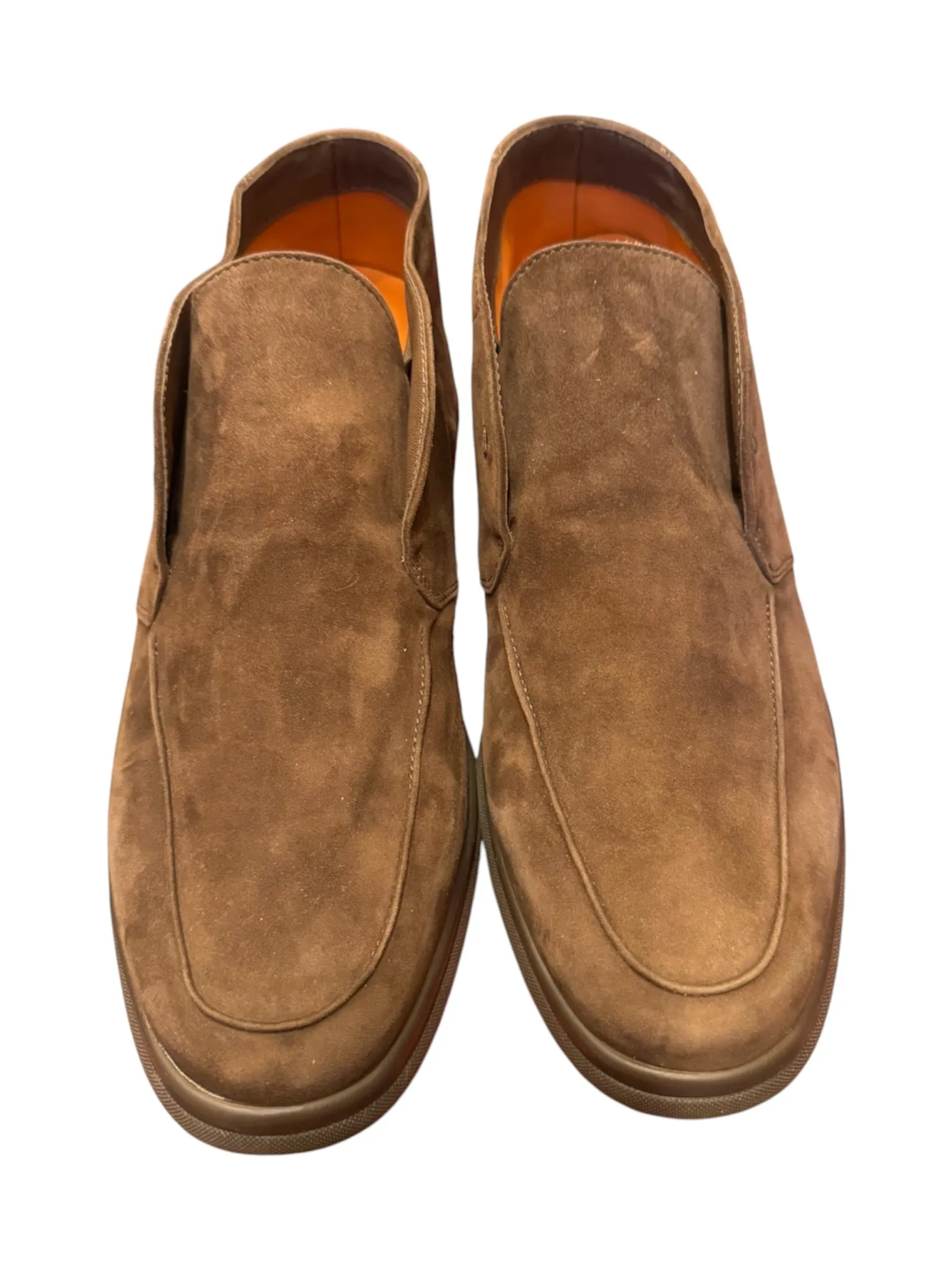 Slip On Slip Andrea Ventura Suede High Loafers W/ Rubber Soles