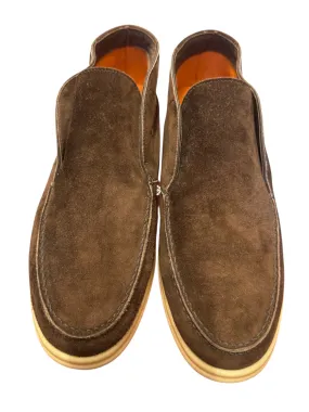 Instant Fit Andrea Ventura Suede High Loafers W/ Rubber Soles