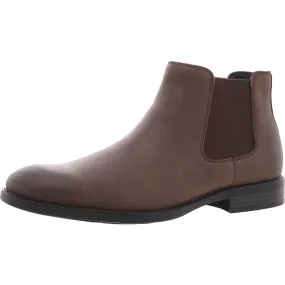 Maxxin Mens Stretch Faux Leather Chelsea Boots Strong Laces Low Profile Remote Hiking