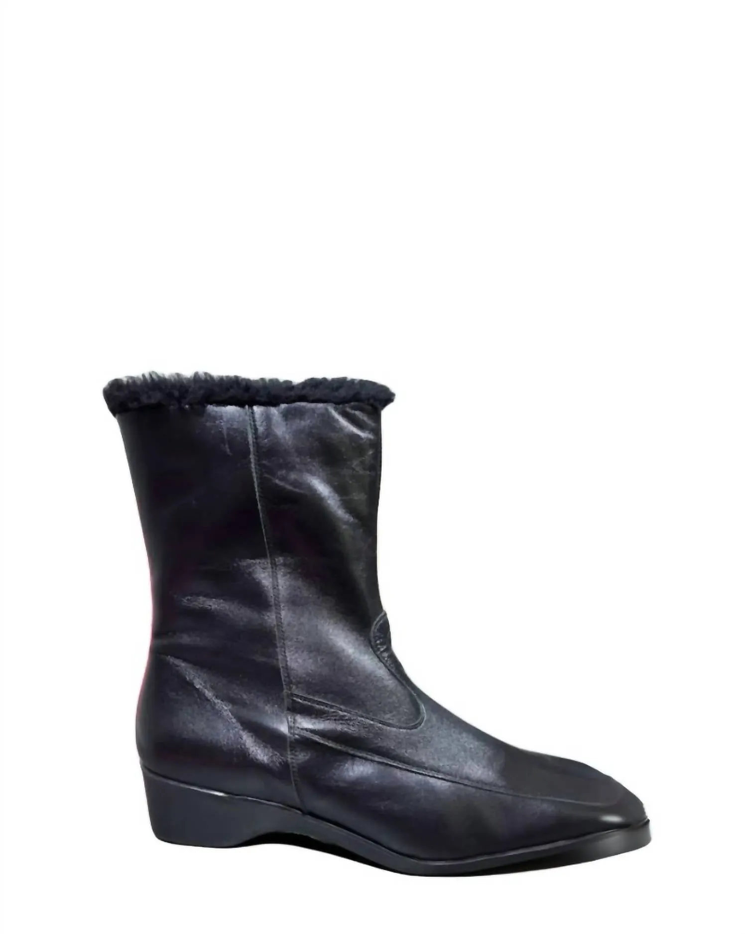 Women's Sharlene Ankle Boot In Black Soldier Winter Ready