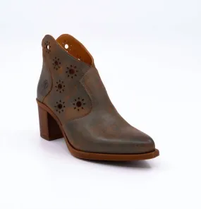 Terry Bootie In Petrol Scandi Cool