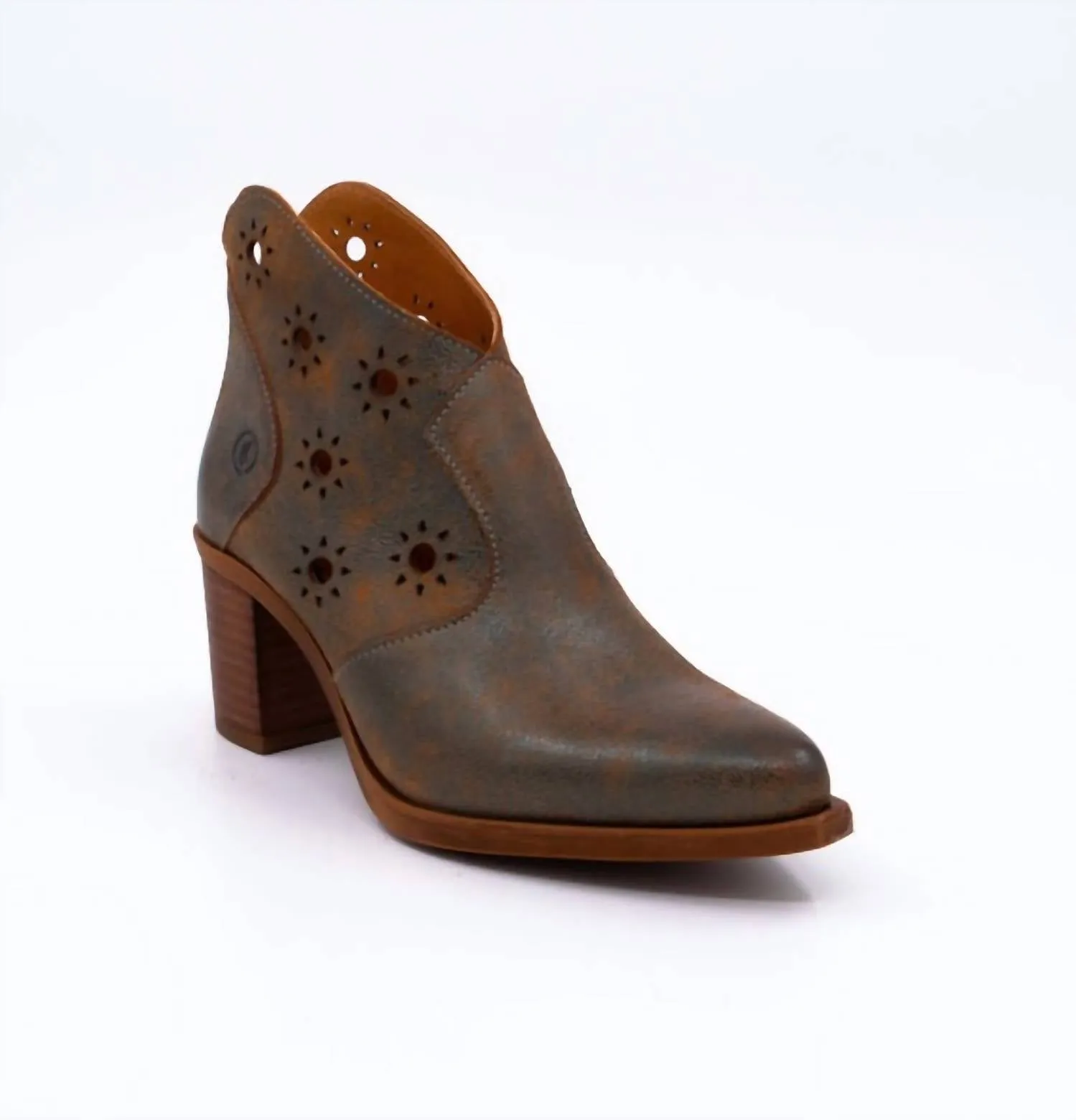 Terry Bootie In Petrol Scandi Cool