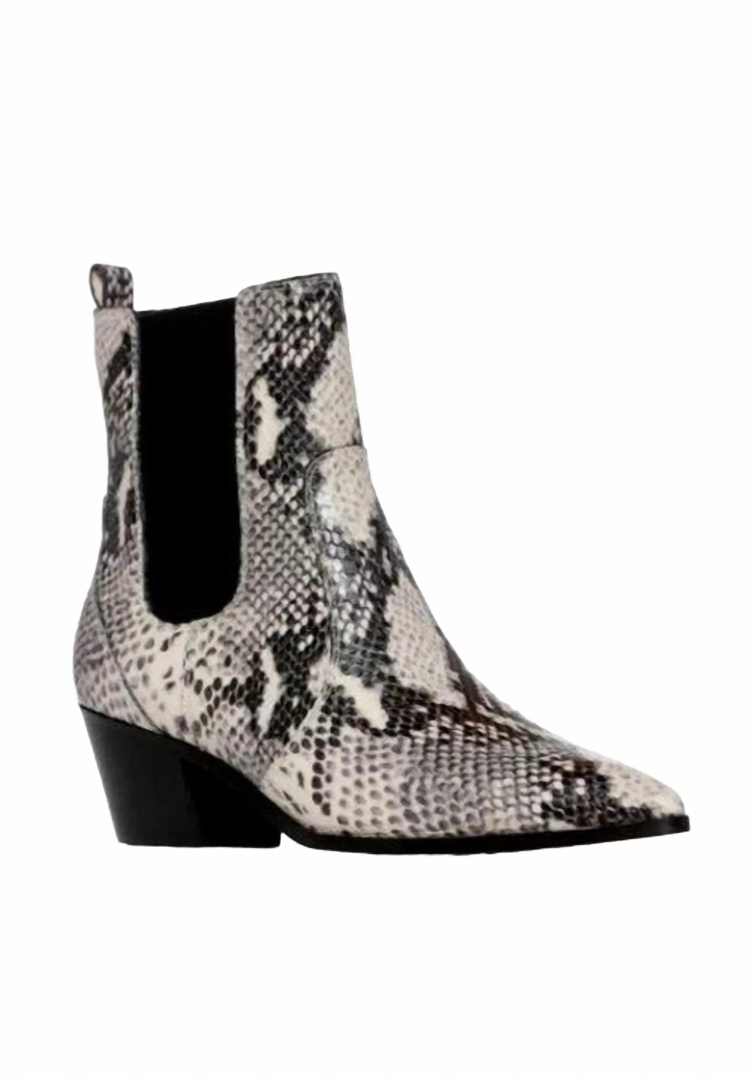 Energy Return Midsole Soft Cushion Collar Women's Willa Snake Ankle Boot In Roccia