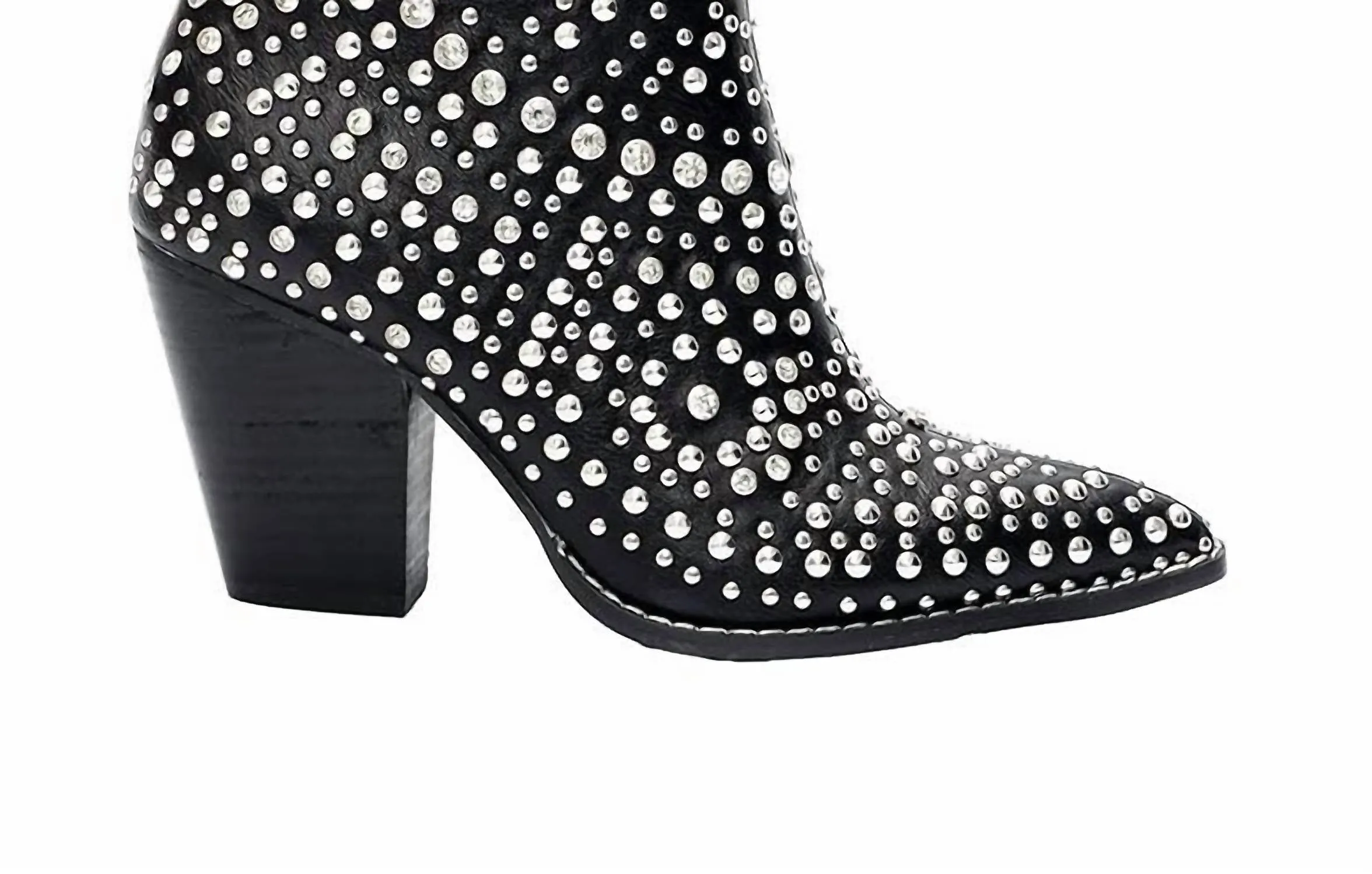 Adjustable Straps Women's Line Dance Bootie In Black
