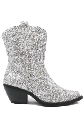 Women's West 1 Glitter Boots In Silver Travel purpose Practical Style