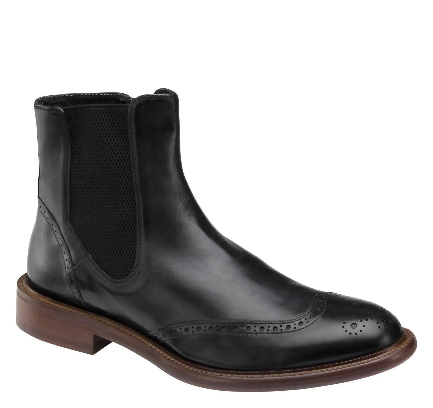 Tough Sole Anti Friction Bryson In Black Dip-Dyed Italian Calfskin