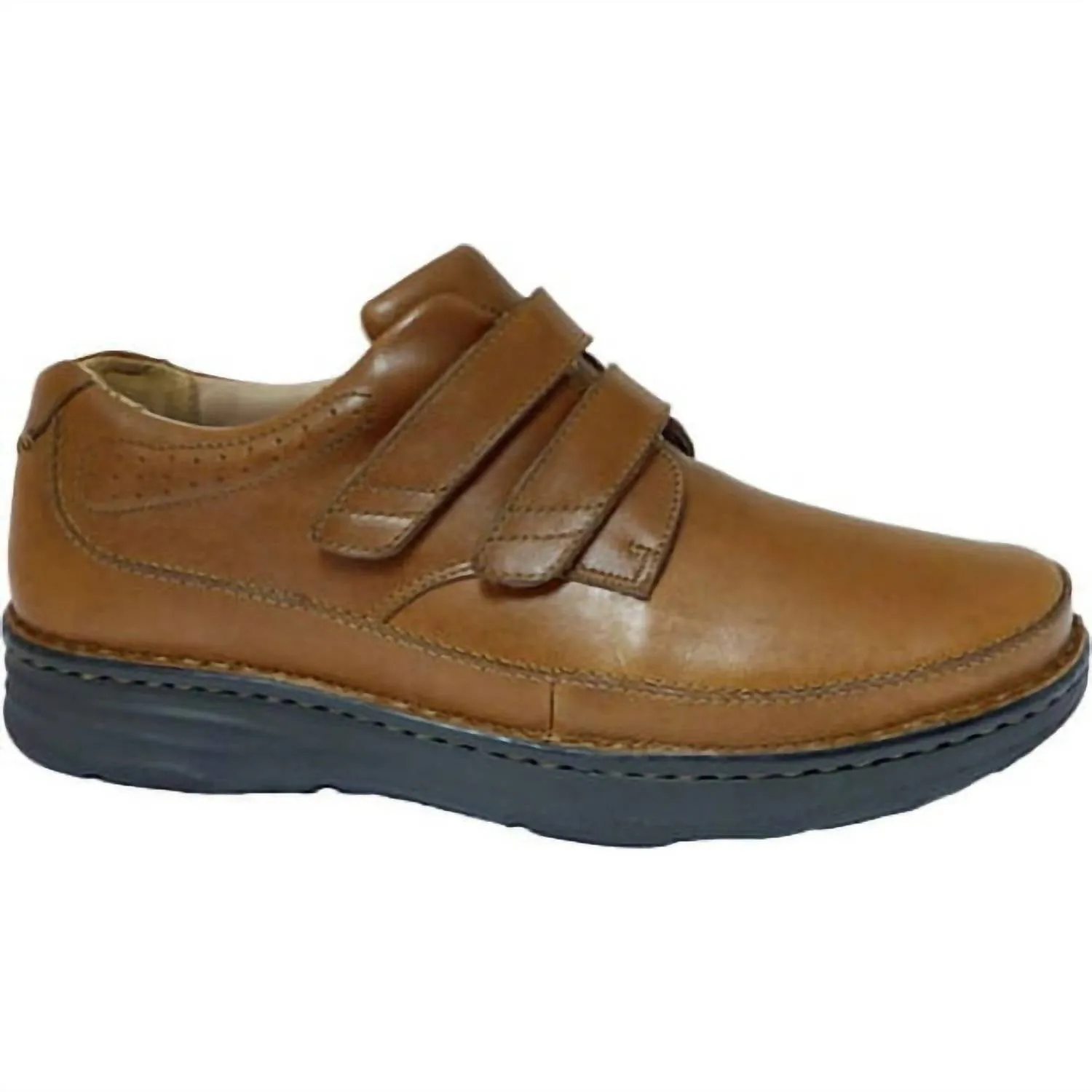 Non Irritating Men's Mansfield Shoe In Dark Brown Calf