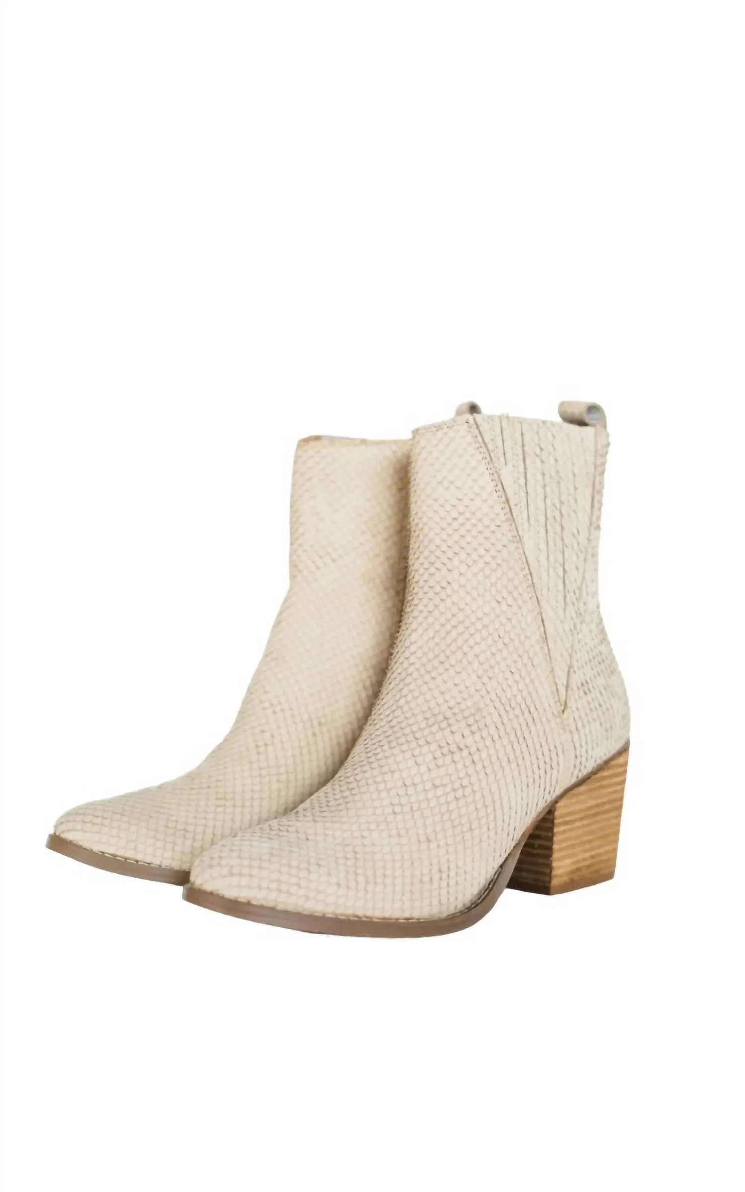 Women's Taris Ankle Boot In Cream Multi-Purpose Businessman